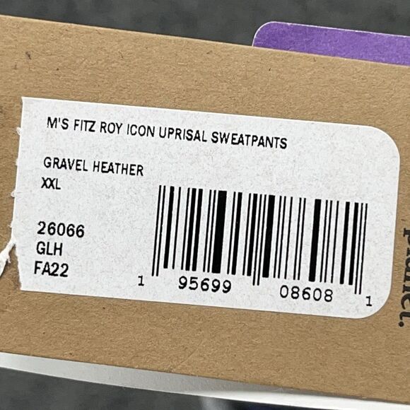 XXL Patagonia Mens Large Fitz Roy Icon Uprisal Sweatpants Joggers GRAVEL HEATHER - Picture 10 of 10